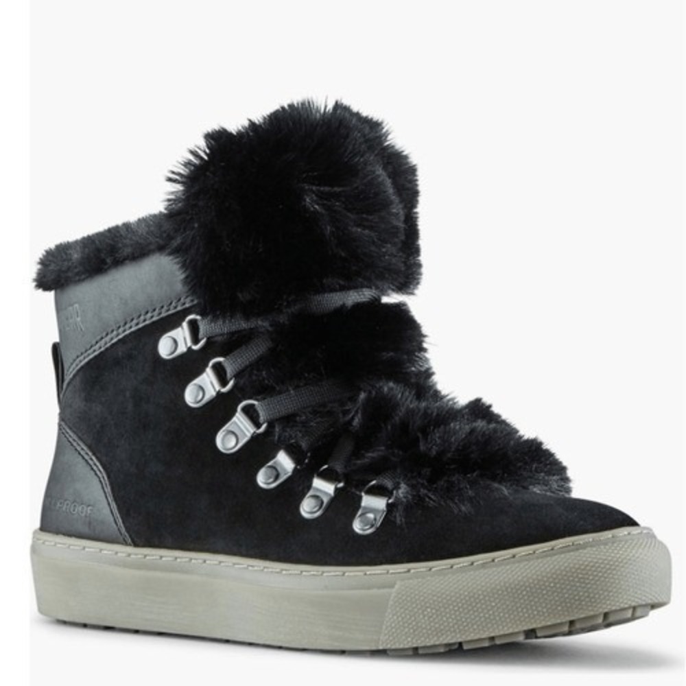 Cougar Daniel Faux Fur Trim‎ Waterproof Arctic Boot Bootie, Black, Size 8, NWT